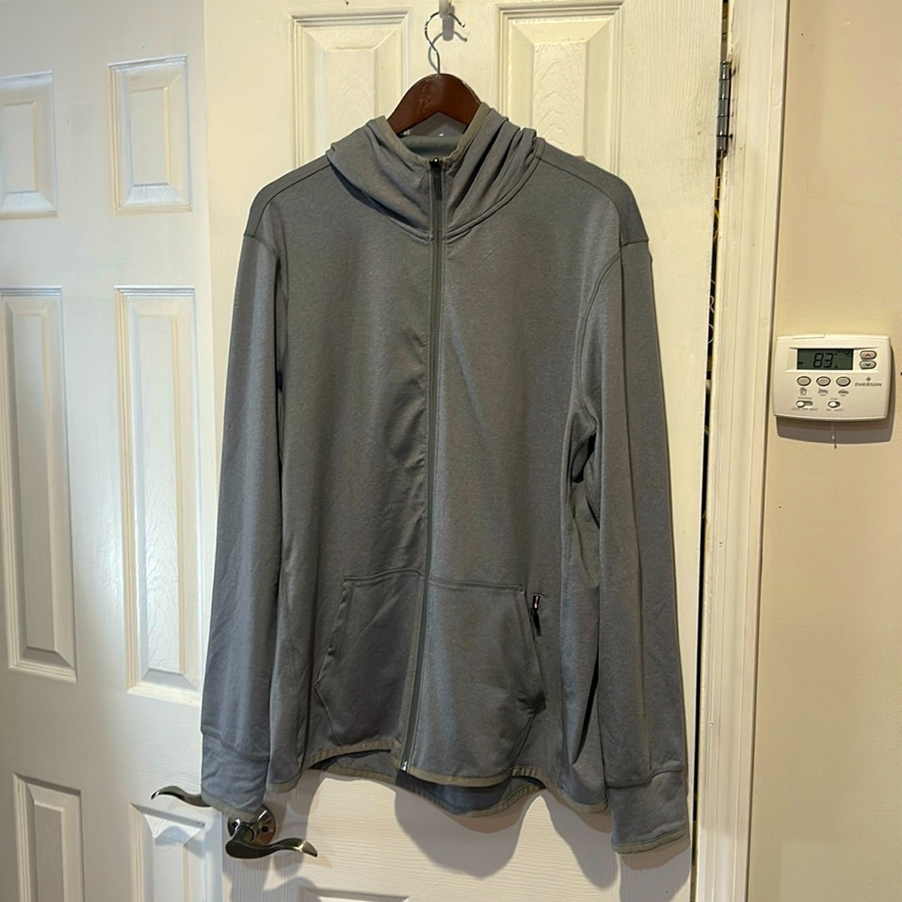 Fourlaps Recycled Equip XL Hooded Jacket Full Zip Grey
